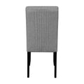 5 Piece Round Dining Table Set, 43 Inch Modern Dining Table And 4 Upholstered Chairs For Dining Room, Kitchen Room, Living Room, Easy Assembly Upholstered Chair Grey Black Dining Room American Design,Farmhouse,Mid Century Modern,Modern Round Round Fabric
