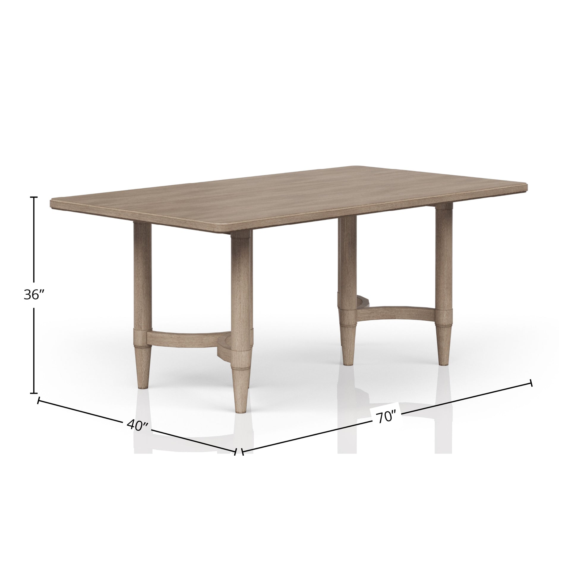 Counter Height Dining Table In Sand Colored Finish Sand Solid Wood Mdf