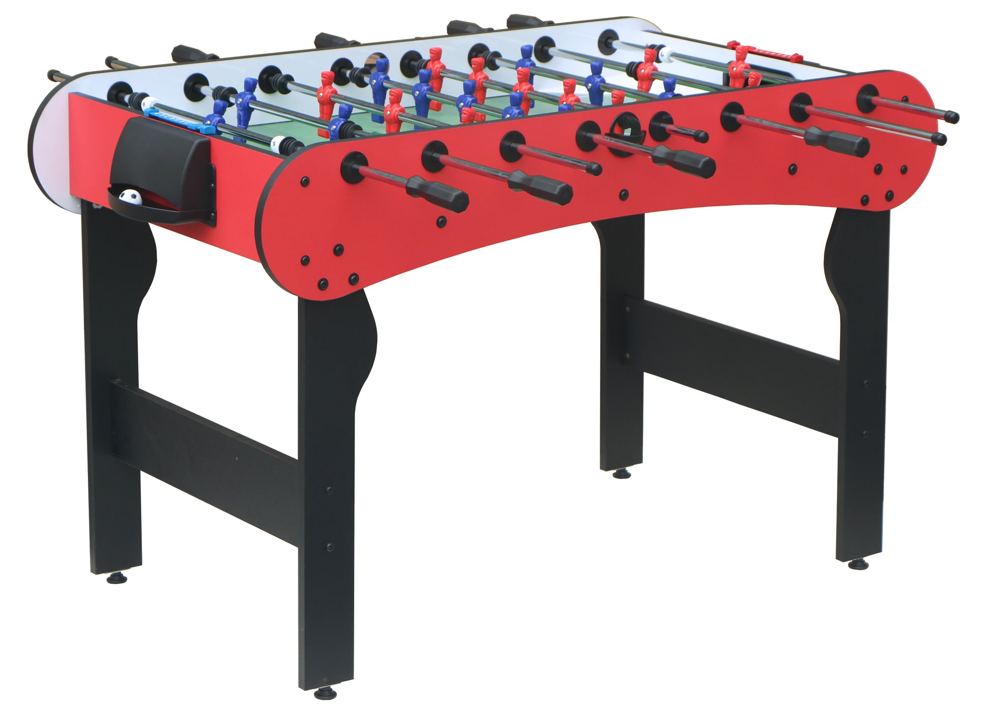 5Ft Soccer Table,Foosball Table,Football Table,Game Table, Table Soccer,Table Football,Children'S Game Table,Table Games,Indoor Games Balls Sports White Red Without Adjustable Weight Dining Room