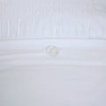 4 Piece Cotton Seersucker Duvet Cover Set King White Cotton