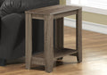 Accent Table, Side, End, Nightstand, Lamp, Living Room, Bedroom, Brown Laminate, Transitional Taupe Particle Board