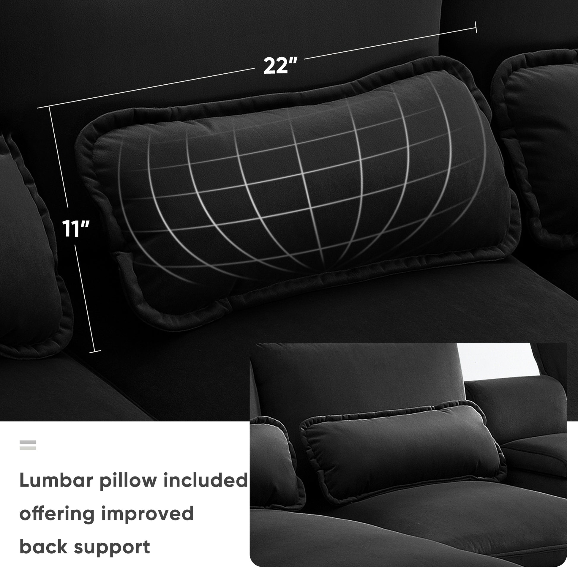 123*55" Modern U Shaped Sofa With Console,Cupholders And Usb Ports,6 Seat Upholstered Symmetrical Indoor Furniture,Sleeper Couch Set With Chaise For Living Room,Apartment,5 Colors Black Velvet 6