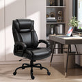 Vinsetto Big And Tall 400Lbs Executive Office Chair With Wide Seat, Computer Desk Chair With High Back Pu Leather Ergonomic Upholstery, Adjustable Height And Swivel Wheels, Brown Brown Faux Leather