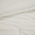 Faux Fur Comforter Set King Ivory Polyester