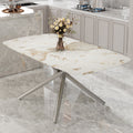 Large Modern Minimalist Rectangular Dining Table With 0.39 