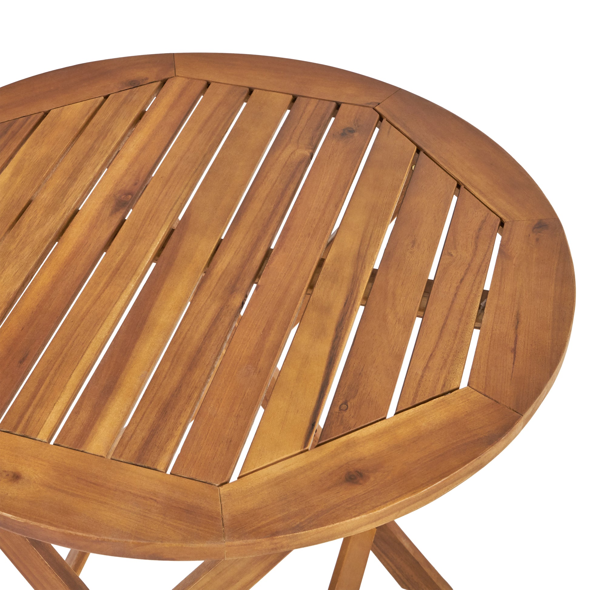 Hillside Bistro Set,2 Chairs 1 Table Brown Wood