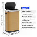 50L Smart Automatic Trash Cans Full Intelligent Sensor Wood Wood Steel