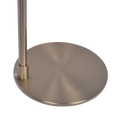 Serene Brushed Nickel Floor Lamp With Rotary Switch Metal Base White Linen Shade Brushed Nickel,White Linen,Metal