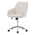 Ty Office Chair Beige Velvet