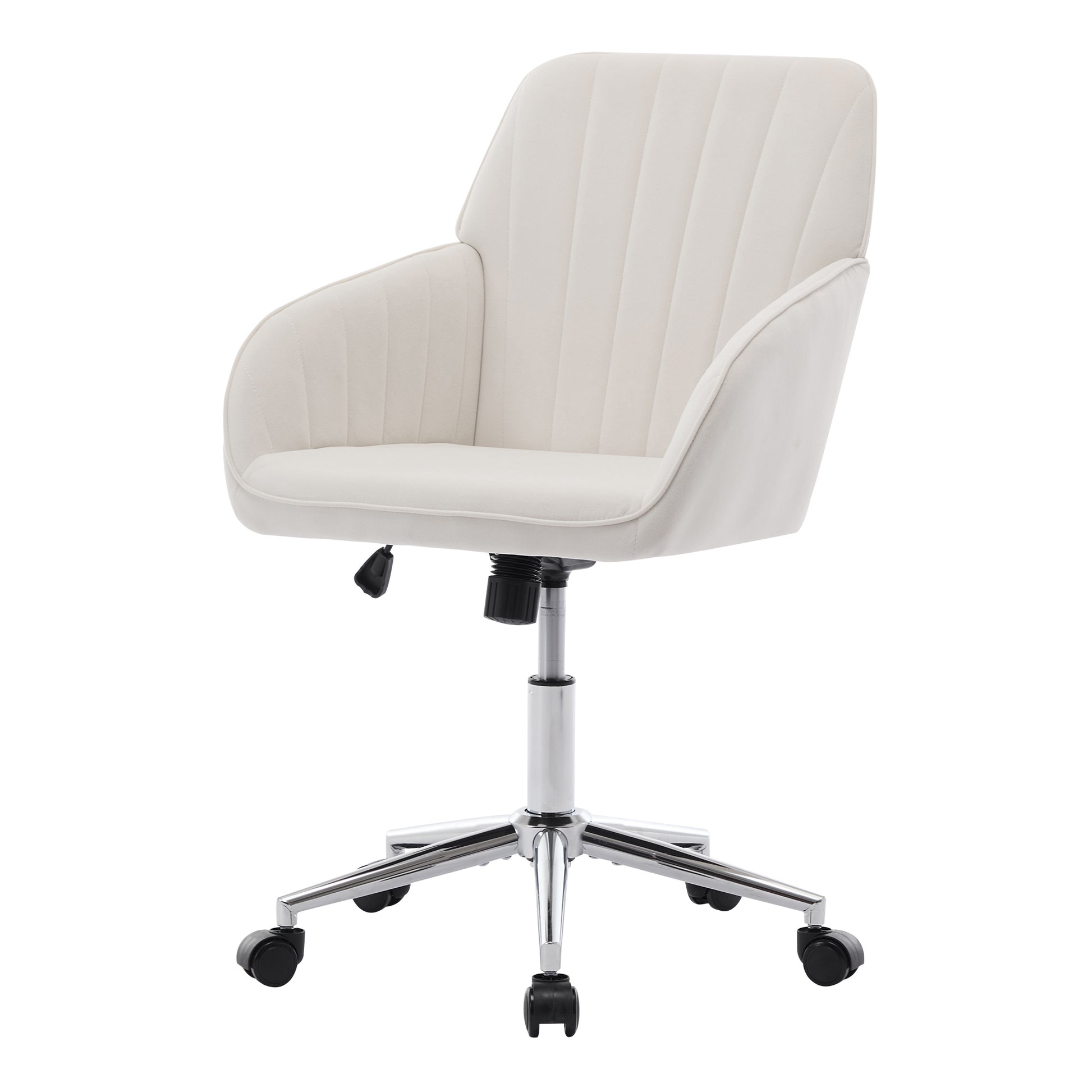 Ty Office Chair Beige Velvet