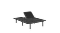 Goodvibesleep Immersive Sound Flex Head Adjustable Base, Queen Size Queen Gray Metal Waterproof Fabric