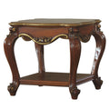 Honey Oak End Table With Bottom Shelf Honey Primary Living Space Shelves Square Wood