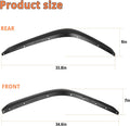 Front & Rear Fenders Compatible With 2020 2024 Jeep Wrangler Gladiator Jt Mojave & Rubicon, Off Road Wheel Fender Liner Set 4 Pcs Only Fit High Clearance Fender Flares Black Abs