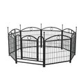 Dog Playpen Indoor 24 Inch 8 Panels Metal Dog Pen Pet Dog Fence Outdoor Exercise Pen With Doors, Heavy Duty Dog Fence Puppy Pen For Large Medium Small Dogs Indoor Outdoor Foldable Pet Exercise Pen