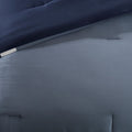 7 Piece Comforter Set Navy King King Navy Polyester