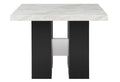 Mikha White Bar Table White Rubber Wood