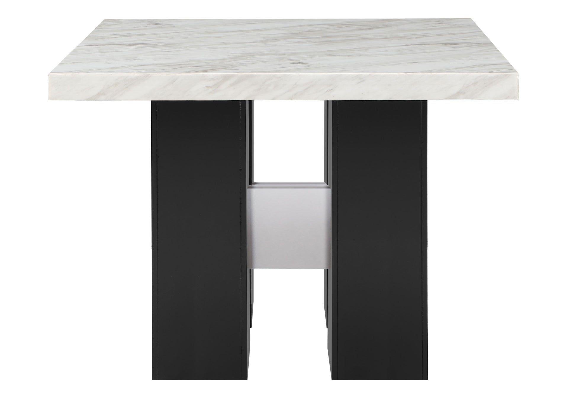 Mikha White Bar Table White Rubber Wood