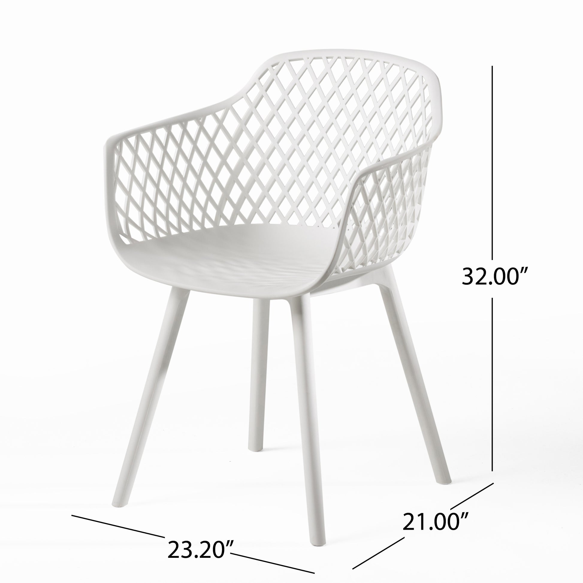 Poppy Chair White Polypropylene