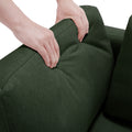 Living Room Furniture Sets, 2 Piece Comfy Upholstered Sofa Couch Set, Mid Century Modern Loveseat Sofa Sets With Storage Space Small Spaces Under Seats, Adjustable Arms And Backs Green Green Polyester 4 Seat