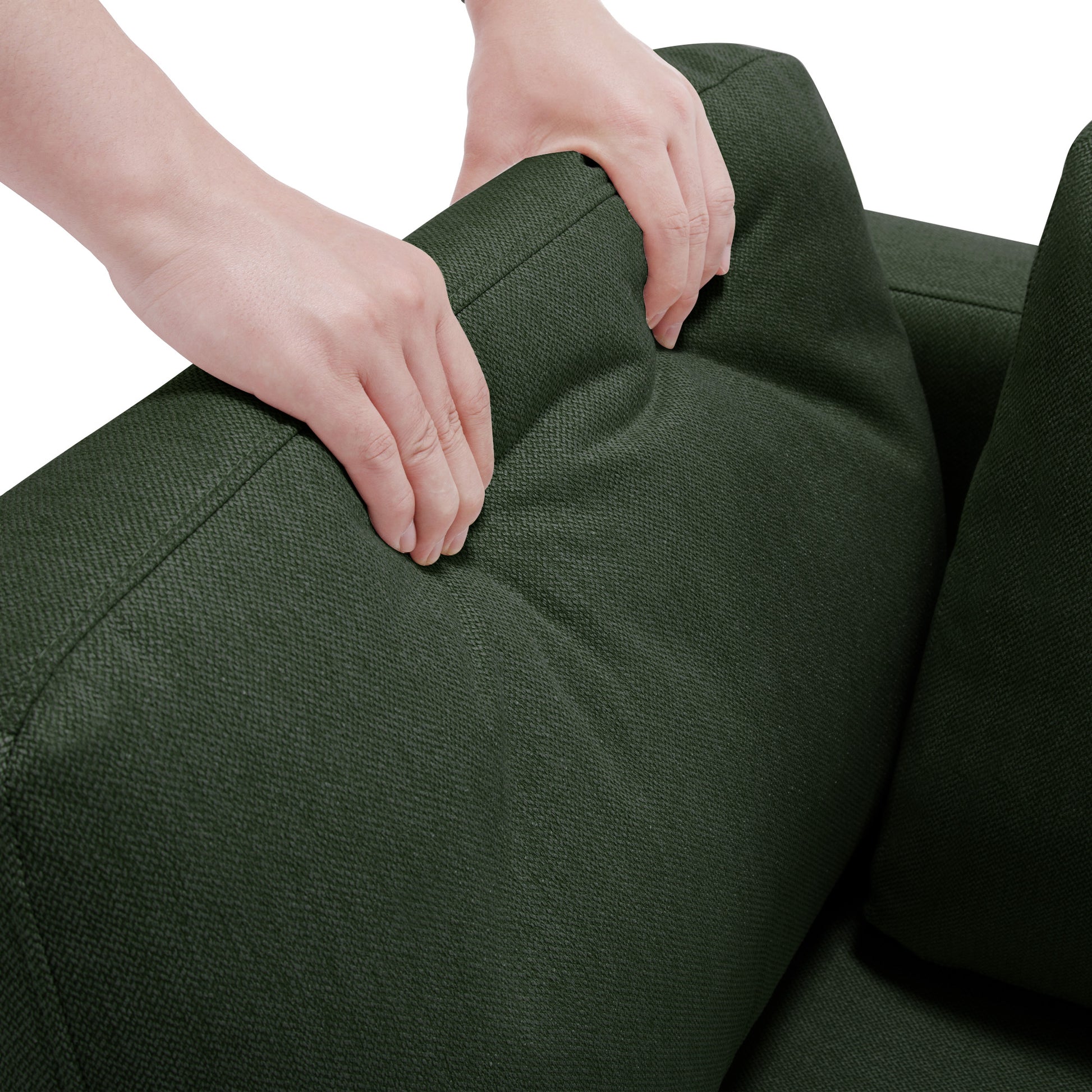 Living Room Furniture 7 Piece Set Including One 3 Seater Sofa And Two 2 Loveseatsadjustable Arms And Backs Comforty Sofas & Couches With Comfy Seat And Arm Cushions Green Green Polyester 7 Seat