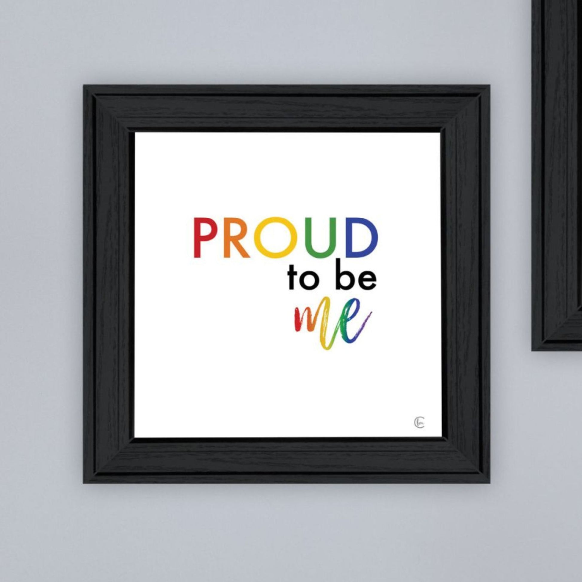 "Pride & Proud Of Yourself And Others " Framed Wall Art For Living Room, Wall Art Print For Home Decor, Bedroom Wall Art By Fearfully Made Creations Multicolor Wood Paper