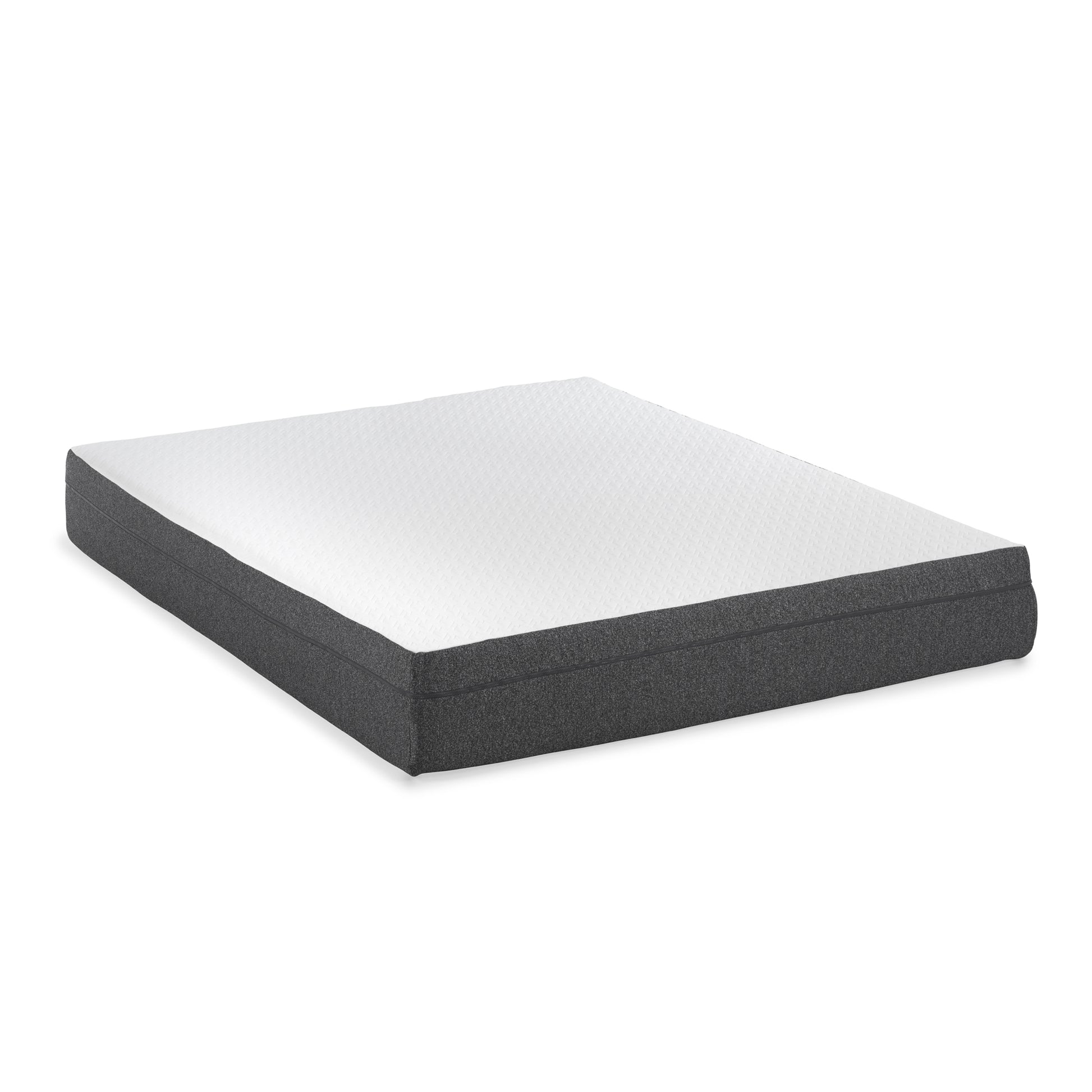 10" Rose Medium Gel Memory Foam Mattress With Edge Support And Air Grid Twin White Foam Twin