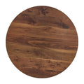 Tulip Dining Table ,Round, 80Cm Nature Wood, Dia 80, Golden Leground Table For 2 People 3 People ,1Pc Per Ctn Natural Wood Wash Mdf