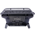 Oval Cast Iron Grill Outdoor, Portable Charcoal Grill And Tabletop Cast Iron Set 100% Cast Iron, Enameled, Durable, Small Charcoal Grill, Camping Stove, Hibachi Grill Black Iron
