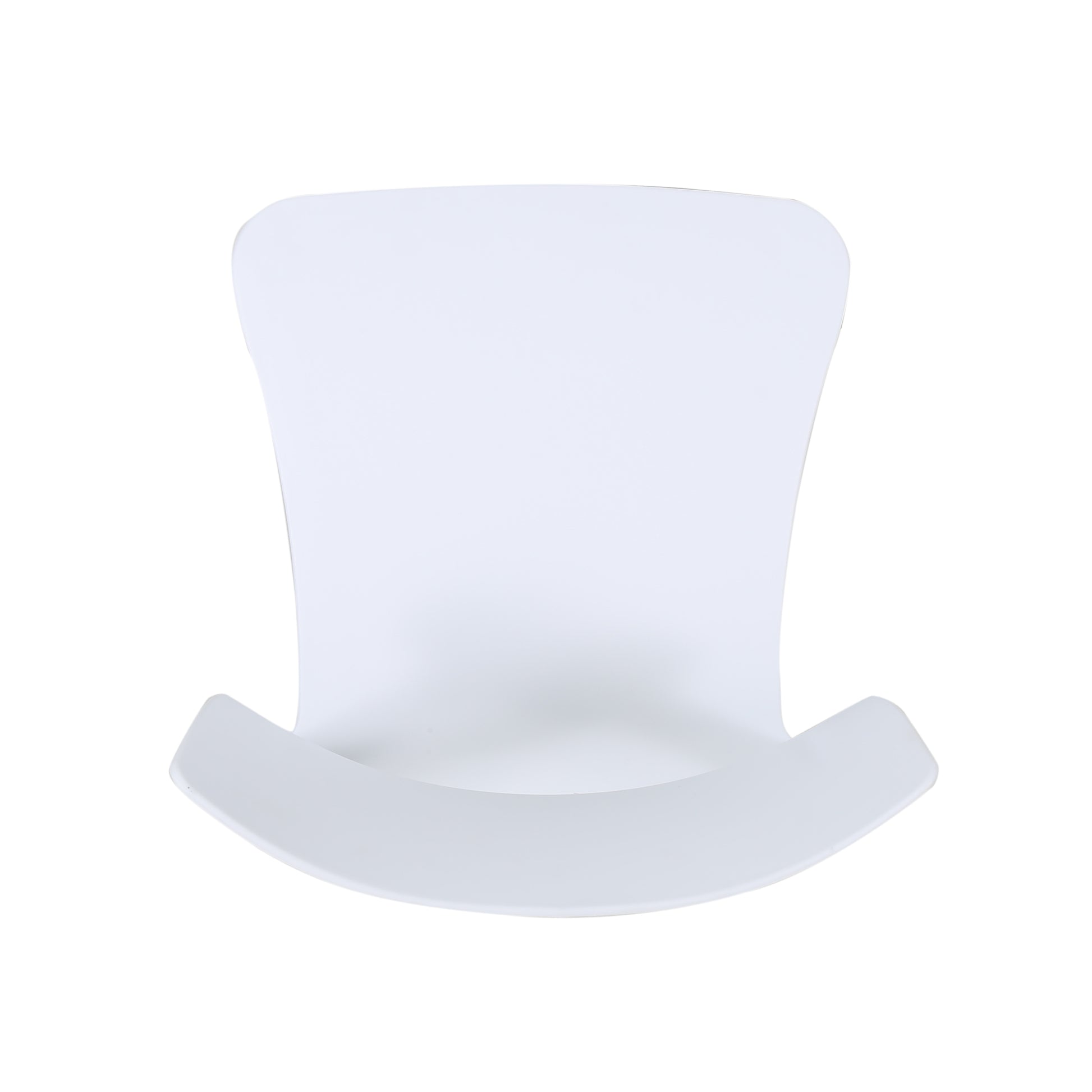 Plastic Dining Chair Set Of 2 White Polypropylene