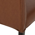 Harriet Kd Tufted Dining Light Brown Pu Leather