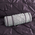 7 Piece Tufted Comforter Set Plum King King Plum Polyester