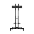 Fanco Universal Swivel Tv Stand For 32 80 Inch Tvs, Height Adjustable Table Top Tv Stand Mount With Tilt, Max Vesa 600X400Mm Black Black Primary Living Space 70 79 Inches Iron