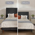 Same As B083P152031 Harper Tall Headboard Upholstered Bed 54