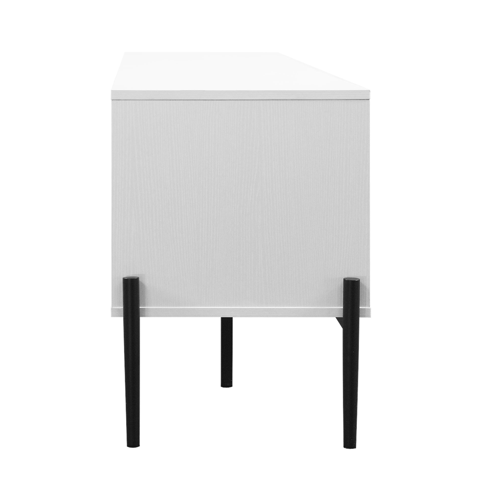Modern Tv Console, Entertainment Center With Storage For Living Room 70.86X15.74X21.85Inch 5 Or More Spaces White Primary Living Space Particle Board