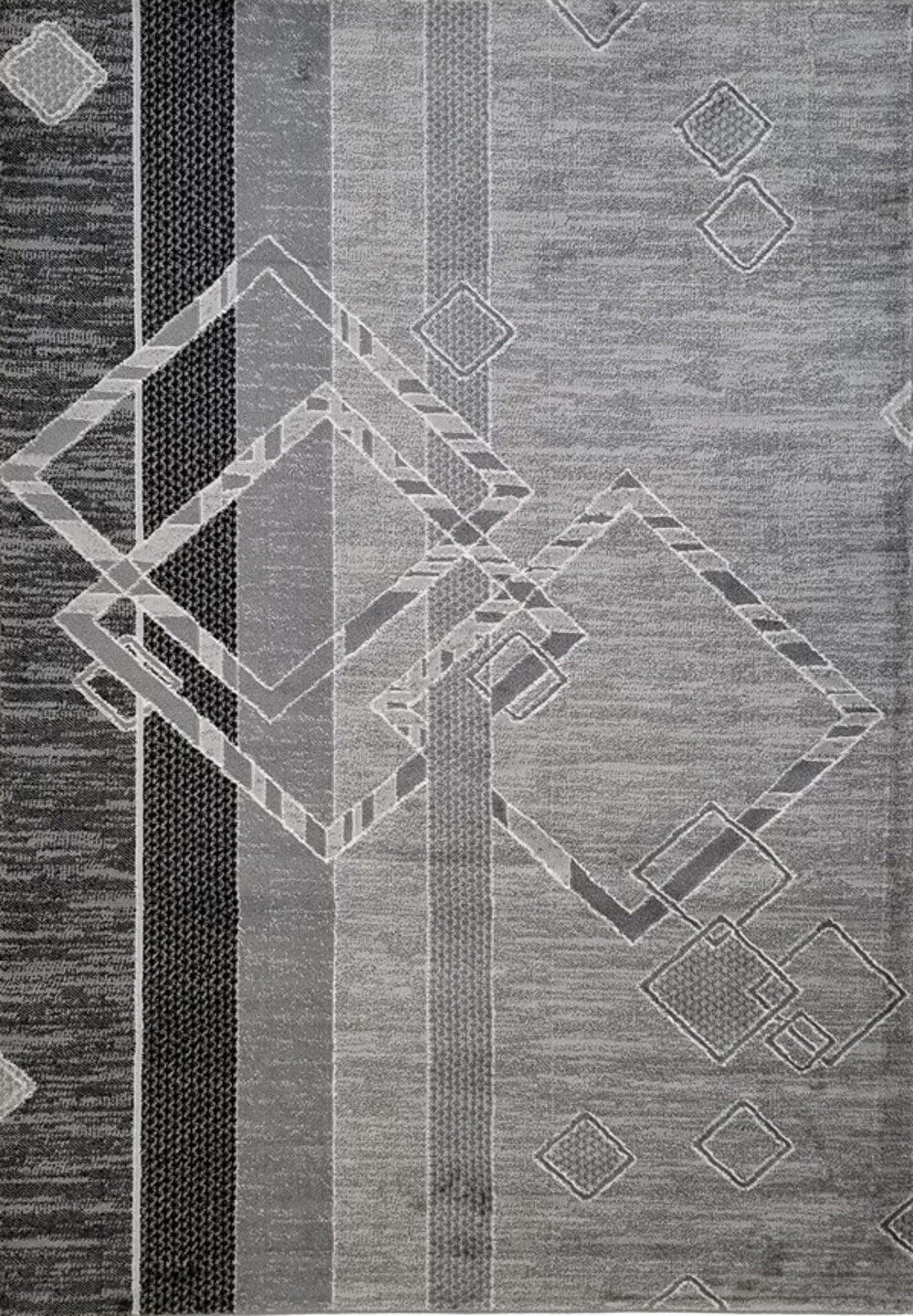 Jersey Area Rugs, Carpets For Livingroom, 5X7 Area Rugs ,3394 Grey Rectangle 5&7 Grey Contemporary Abstract Polypropylene