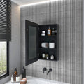 Medicine Cabinet Sanford, Bathroom, Black Black Particle Board Engineered Wood