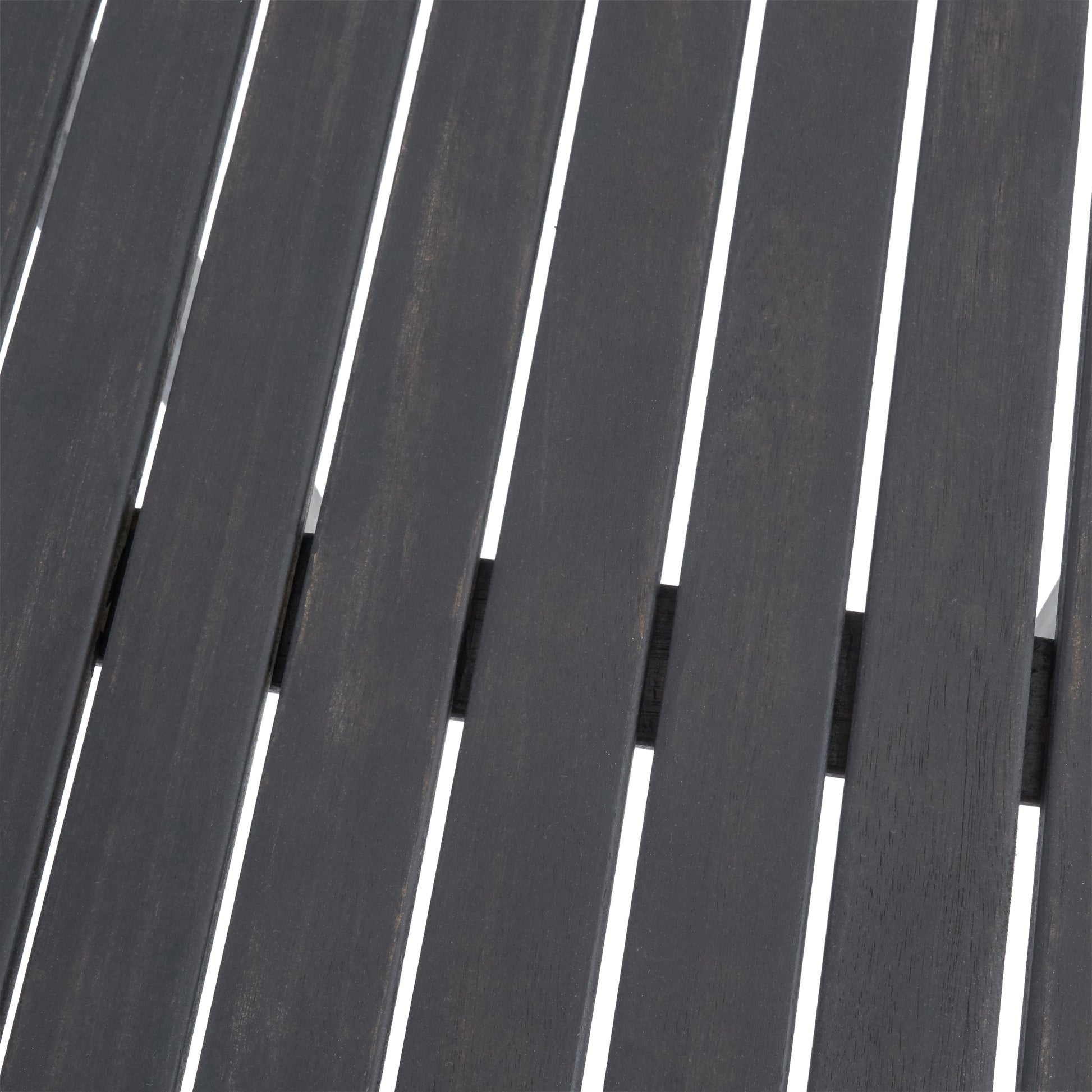 Outdoor Minimalist Acacia Wood Rectangle Bar Table Dark Gray Dark Gray Garden & Outdoor Minimalist Acacia Wood