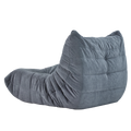 Floor Sofa Bean Bag Chair For Adults Fireside Bean Bag Lounger Memory Foam Chair For Home, Office, Apartment Or Gaming Venue Plain Grey Polyester Primary Living Space Firm Art Deco Armless Foam Polyester Blend