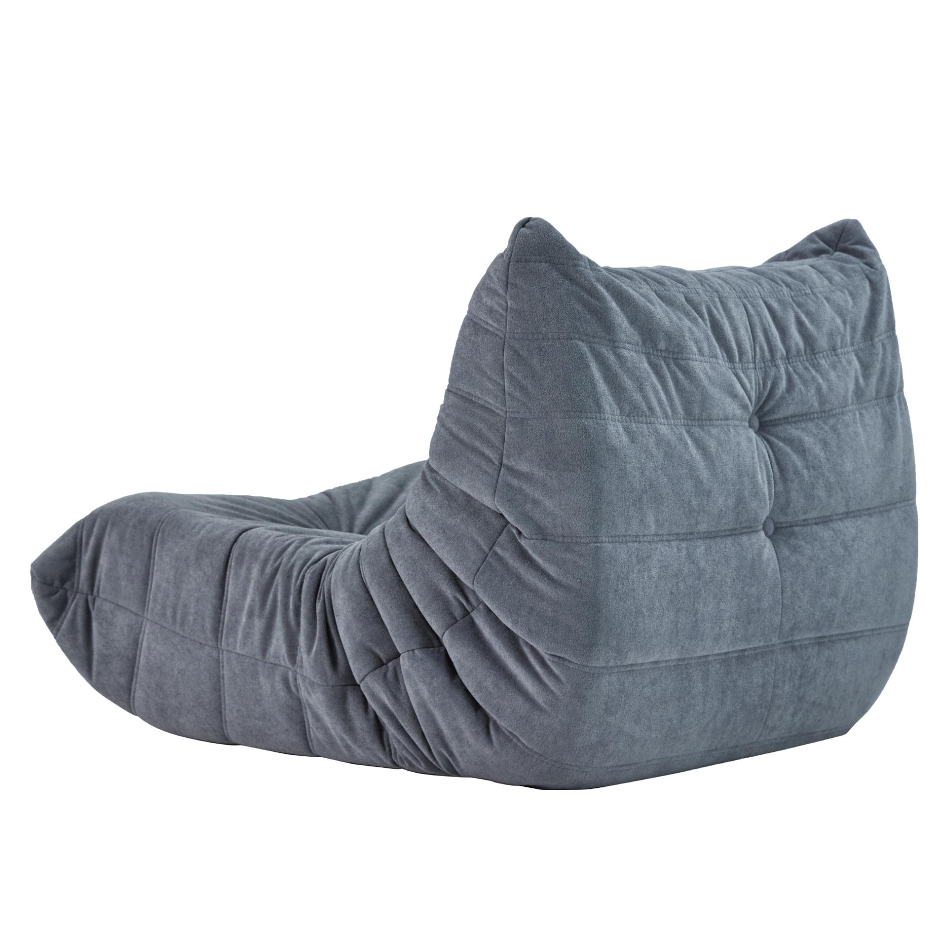 Floor Sofa Bean Bag Chair For Adults Fireside Bean Bag Lounger Memory Foam Chair For Home, Office, Apartment Or Gaming Venue Plain Grey Polyester Primary Living Space Firm Art Deco Armless Foam Polyester Blend