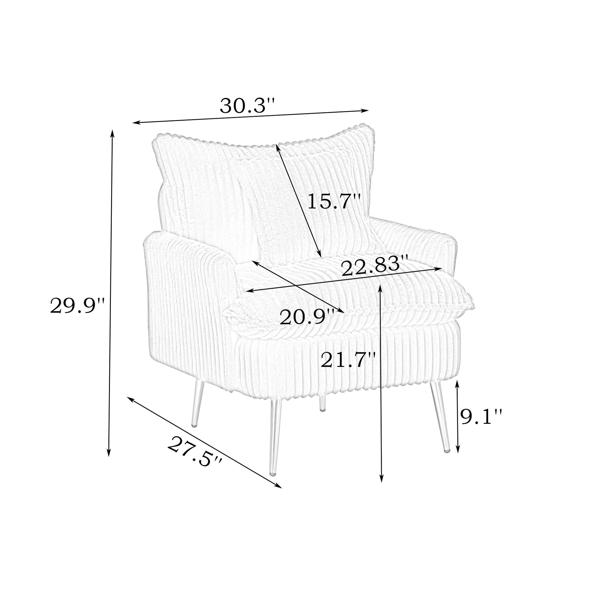24003 Seat Office, Home, Children'S Use, Princess Chair, Leisure Chair Green Corduroy