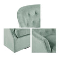 Calvin Swivel Chair Light Blue Solid Wood