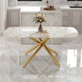 Large Modern Minimalist Rectangular Dining Table With 0.39 