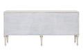 Ansaldo Console Cabinet, Pearl White & Silver Shimmer Finish Ac02506 White Wood