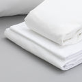 Essentials Bedding Bundle Cal King: Pillows, Sheet Set, Mattress Protector California King White Cotton