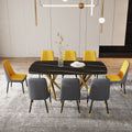 Large Modern Minimalist Rectangular Dining Table With 0.39 