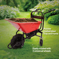 Wheelbarrow Electric Professional Specs This Wheelbarrow Uses An Electric 24V 250W Brushless Motor System, Powered By 2 12V 12Ah Motorized Wheelbarrow Black Red Classic,Industrial Stainless Steel
