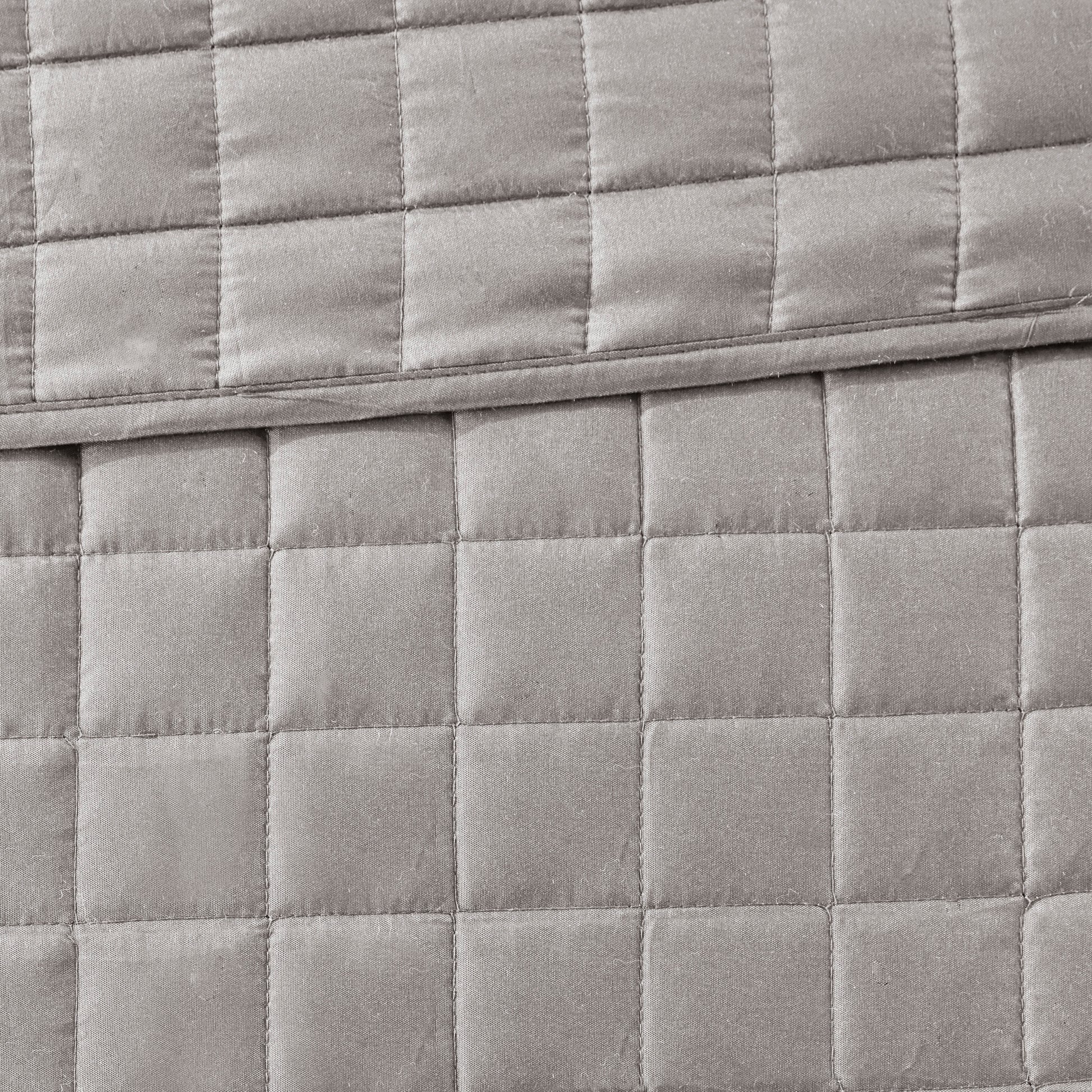 8 Piece Comforter And Quilt Set Collection Grey Full Queen Full Grey Polyester