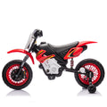 12V Kids Ride On Electric Toy Motorcycle,Rear Suspension,Twist Grip Throttle,Slow Start,Removable Training Wheels,Indie Music Box With Horn And Engine,Simulation Of Dirt Bike Modeling For Kids 3 8. Red 50 99 Lbs Polypropylene