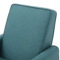 Teal Linen Push Back Chair For Elegant Home D Cor Teal Fabric