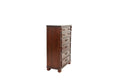 Dark Cherry 1Pc Chest Of Drawers Storage Bedroom Furniture Traditional Style Chest Cherry Bedroom Contemporary,Modern,Transitional Particle Board Mdf,Plywood